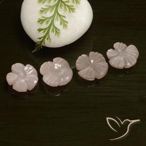 7.84 ctw Orange Moonstone Stones, Natural Moonstone in Carved Flower Shape for Sale