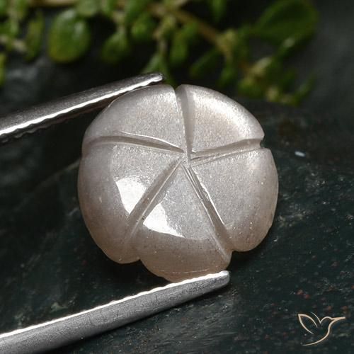 Moonstone Gemstone in 12 x 12 mm (calibrated) Size for Sale, Moonstone Stone in Very Light Pink Color