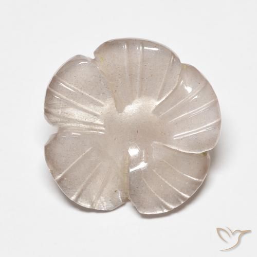 5.21 ct Pink Moonstone, 13.8 x 13.6 mm Carved From India, Photo A
