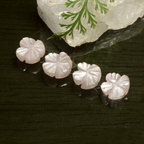 5.06 ctw Pink Moonstone Stones, Natural Moonstone in Carved Flower Shape for Sale