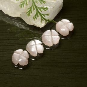 Moonstone Gemstones in 7.6 x 7.2 mm Size for Sale, Moonstone Stones in Very Light Pink Color