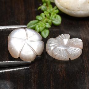 Moonstone Gemstones in 11.5 x 11.3 mm Size for Sale, Moonstone Stones in Very Light Pink Color