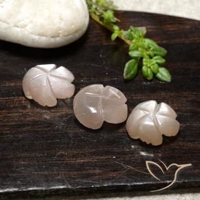 Moonstone Gemstones in 10 x 10 mm (calibrated) Size for Sale, Moonstone Stones in Very Light Pink Color