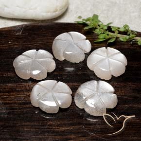 Moonstone Gemstones in 12 x 11.3 mm Size for Sale, Moonstone Stones in Very Light Pink Color