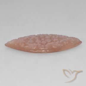 Moonstone Gemstone in 42.6 x 17.9 mm Size for Sale, Moonstone Stone in Peach Orange Color
