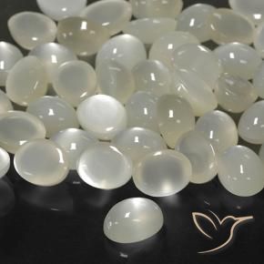 83.27 ctw White Moonstone Stones, Natural Moonstone in Oval Cabochon Shape for Sale