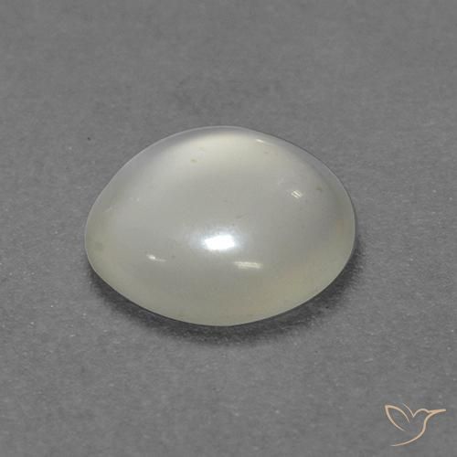 Moonstone Gemstone in 6.8 mm Size for Sale, Moonstone Stone in Warm White Color