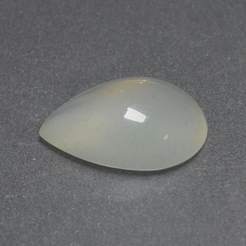 1.43 ct White Moonstone Gemstone, Moonstone Gem in Pear Cabochon Shape for Sale.