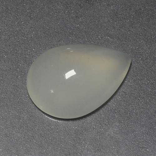 1.43 ct White Moonstone Stone, Natural Moonstone in Pear Cabochon Shape for Sale