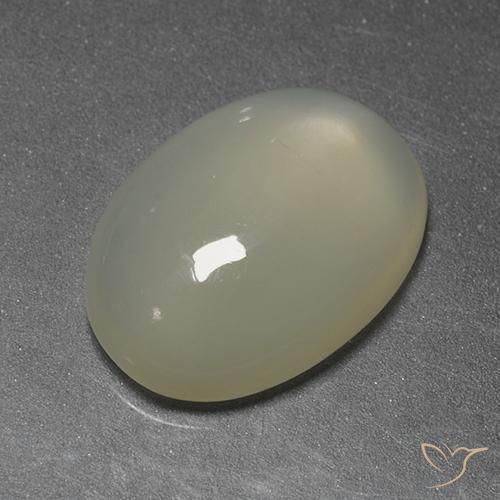 5.22ct Natural Light Yellow Moonstone, Oval, Transparent