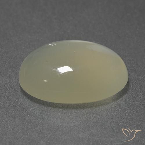 5.22 ct Yellow Moonstone Stone, Natural Moonstone in Oval Cabochon Shape for Sale