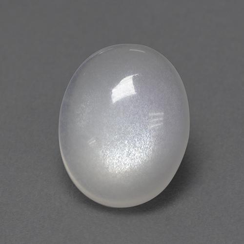 2.24 ct White Moonstone Gemstone, Moonstone Gem in Oval Cabochon Shape for Sale.