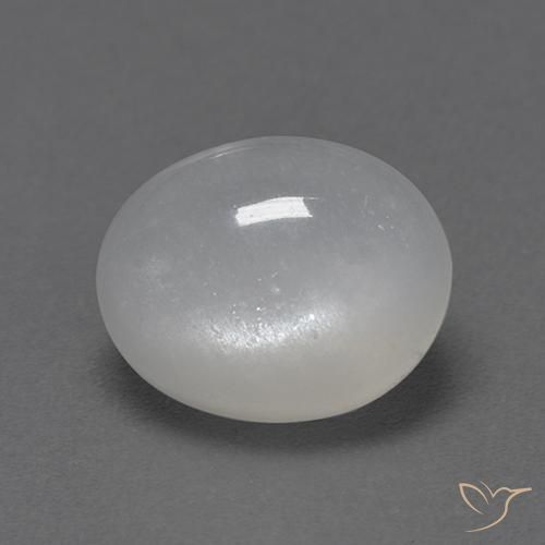 2.72 ct White Moonstone Stone, Natural Moonstone in Oval Cabochon Shape for Sale