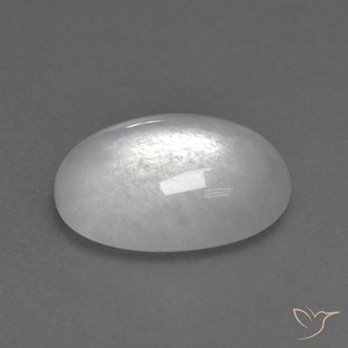 Moonstone Gemstone in 10 x 8 mm (calibrated) Size for Sale, Moonstone Stone in White Color