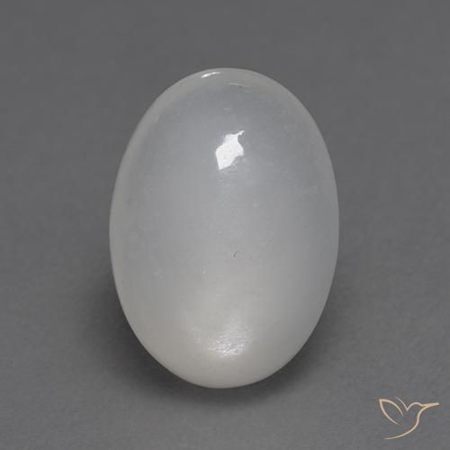 White Moonstone Gem - 3.1ct Oval Cabochon (ID: 526069)