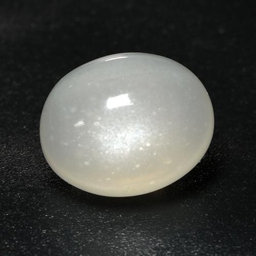 3.18 ct White Moonstone Stone, Natural Moonstone in Oval Cabochon Shape for Sale