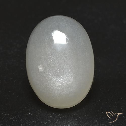 2.43ct Natural Cream White Moonstone, Oval, Transparent