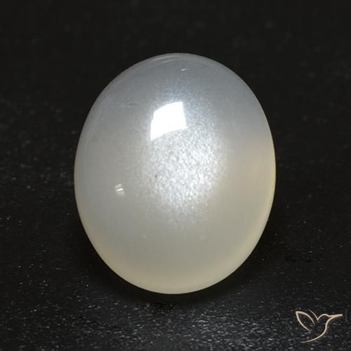 2.69ct Natural Cream White Moonstone, Oval, Transparent