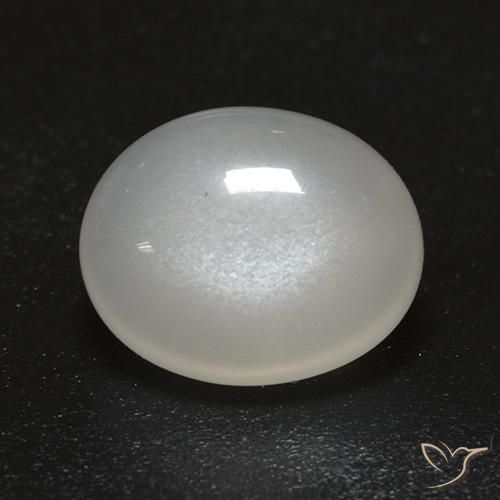 2.69 ct White Moonstone Stone, Natural Moonstone in Oval Cabochon Shape for Sale