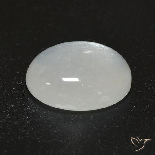 2.48 ct White Moonstone Stone, Natural Moonstone in Oval Cabochon Shape for Sale