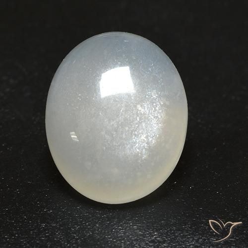 Moonstone Gemstone in 10 x 8 mm (calibrated) Size for Sale, Moonstone Stone in Warm White Color