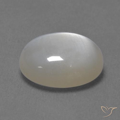 Moonstone Gemstone in 10 x 8 mm (calibrated) Size for Sale, Moonstone Stone in White Color