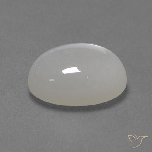 Moonstone Gemstone in 10.5 x 7.7 mm Size for Sale, Moonstone Stone in White Color
