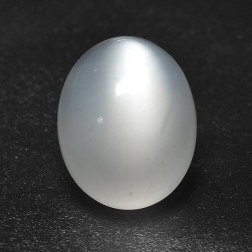 Translucent White Moonstone Gem - 3.2ct Oval Cabochon (ID: 526276)