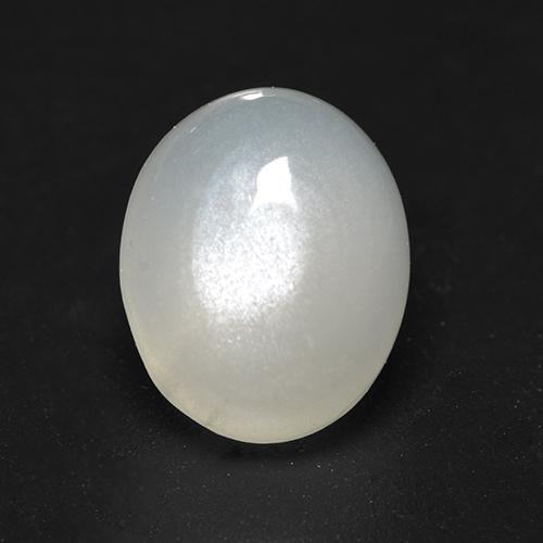 Warmweiß Mondstein Edelstein - 3.1ct Oval Cabochon (ID: 526277)