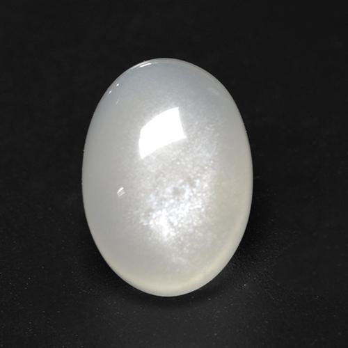 Off White Moonstone Gem - 3.1ct Oval Cabochon (ID: 526374)