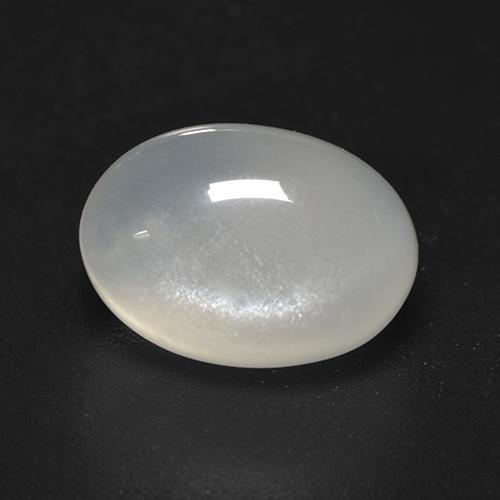 3.06 ct White Moonstone Stone, Natural Moonstone in Oval Cabochon Shape for Sale