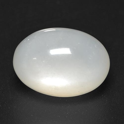 4.58 ct White Moonstone Stone, Natural Moonstone in Oval Cabochon Shape for Sale