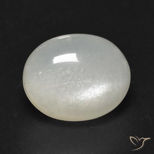 2.74 ct White Moonstone Stone, Natural Moonstone in Oval Cabochon Shape for Sale