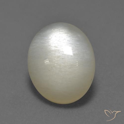 3.13ct Natural Off White Moonstone, Oval, Translucent