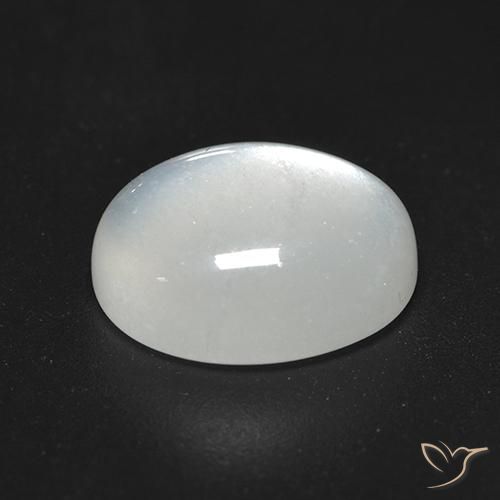 Moonstone Gemstone in 11 x 9 mm (calibrated) Size for Sale, Moonstone Stone in Warm White Color