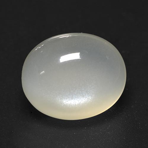 4.07 ct White Moonstone Stone, Natural Moonstone in Oval Cabochon Shape for Sale