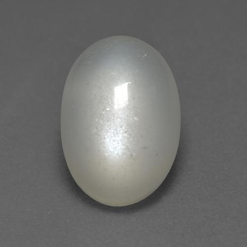 Warm White Moonstone Gem - 3.8ct Oval Cabochon (ID: 526382)