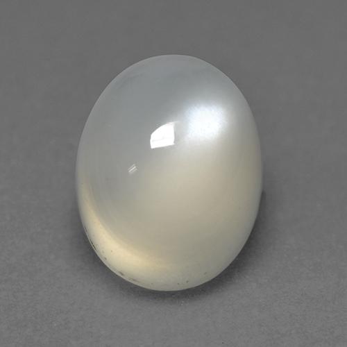 Warm White Лунный Камень Камень - 2.4ct Овал Кабошон (ID: 526564)