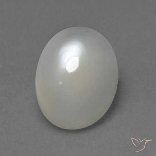 2.33ct Natural Warm White Moonstone, Oval, Transparent