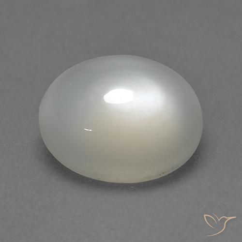 2.33 ct White Moonstone Stone, Natural Moonstone in Oval Cabochon Shape for Sale