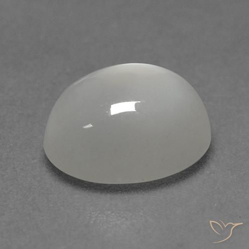 Moonstone Gemstone in 9 x 7 mm (calibrated) Size for Sale, Moonstone Stone in Warm White Color