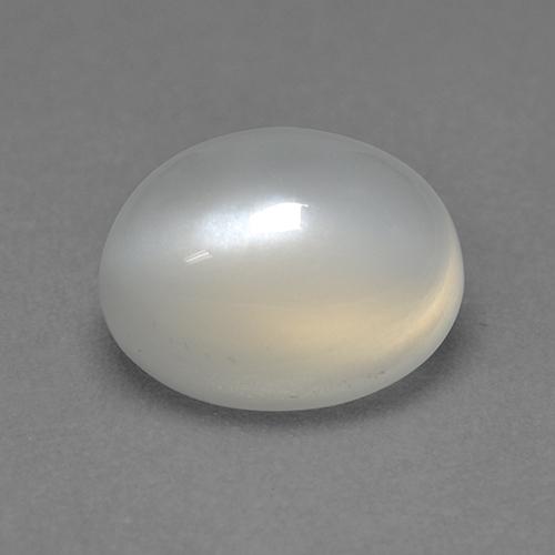2.32 ct White Moonstone Stone, Natural Moonstone in Oval Cabochon Shape for Sale