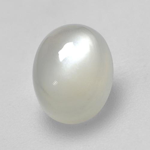 Warm White Лунный Камень Камень - 1.9ct Овал Кабошон (ID: 526567)