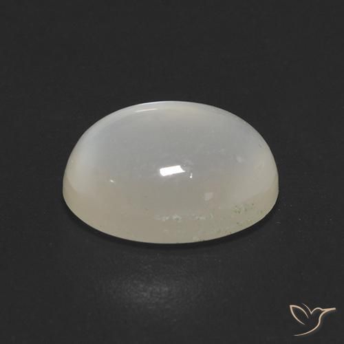 Moonstone Gemstone in 9 x 7 mm (calibrated) Size for Sale, Moonstone Stone in Off White Color