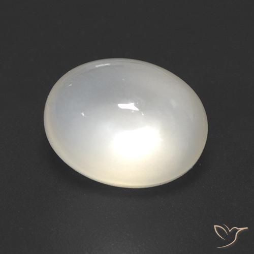 2.42ct Natural Off White Moonstone, Oval, Transparent