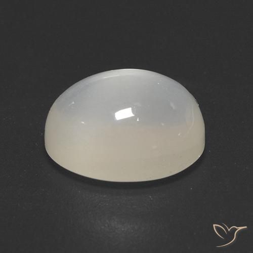 Moonstone Gemstone in 9 x 7 mm (calibrated) Size for Sale, Moonstone Stone in Off White Color