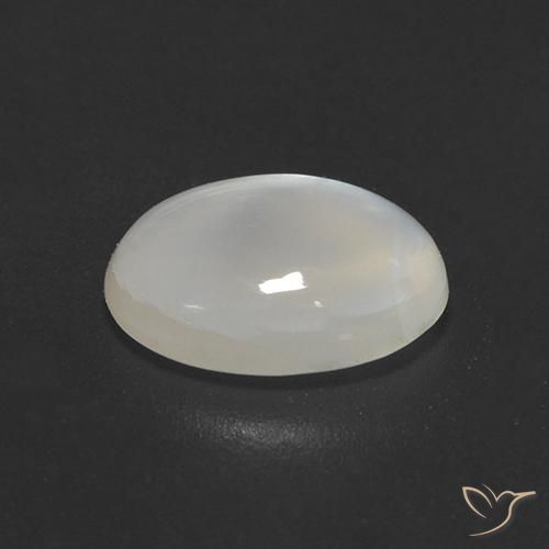 Moonstone Gemstone in 9 x 7 mm (calibrated) Size for Sale, Moonstone Stone in Cream White Color