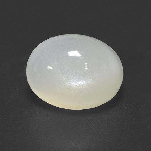 Warm White Лунный Камень Камень - 1.8ct Овал Кабошон (ID: 526639)