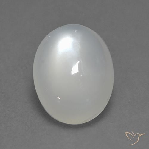 Translucent White Moonstone Gem - 1.9ct Oval Cabochon (ID: 526640)