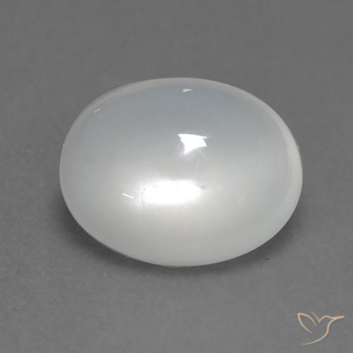 1.88 ct White Moonstone Stone, Natural Moonstone in Oval Cabochon Shape for Sale